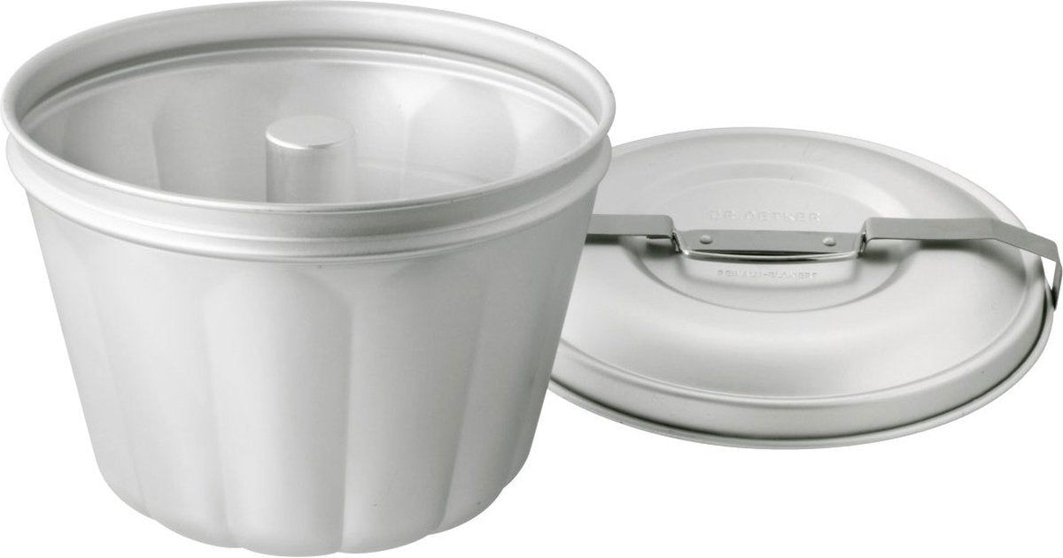 Dr. oetker stoompan voor pudding desserts - aluminium - ø21 x 165cm