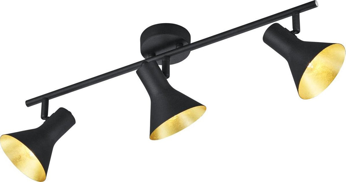 Rl live your light reality nina - faretto da soffitto - 3 luci - h 190 mm - nero