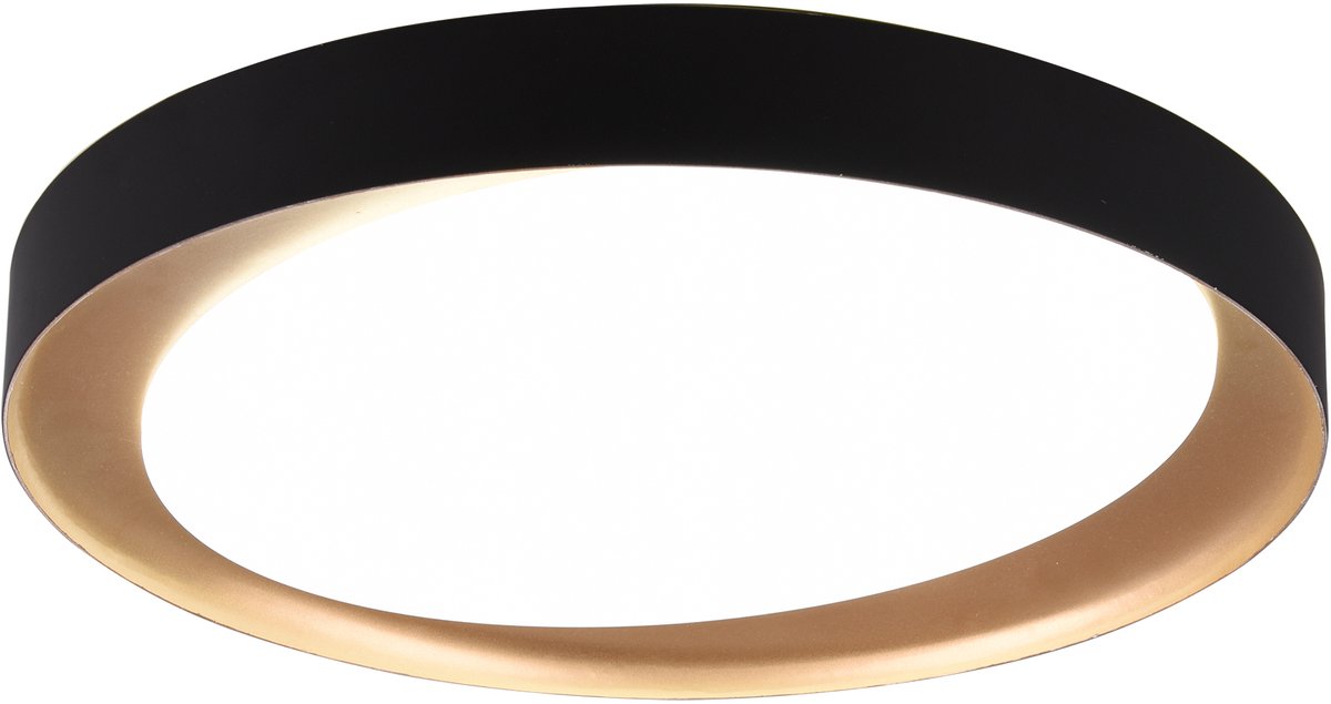 Rl live your light reality zeta - lampada da soffitto - nera - incl. 1x smd 24w