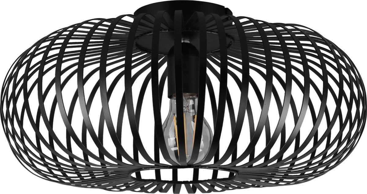 Trio johann - lampada da soffitto - nero opaco - escl. 1x e27 4 w - montaggio a soffitto