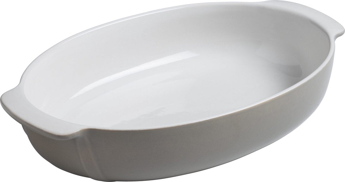 Teglia in Pyrex ovale, grigia, 30 x 20 cm - | firma