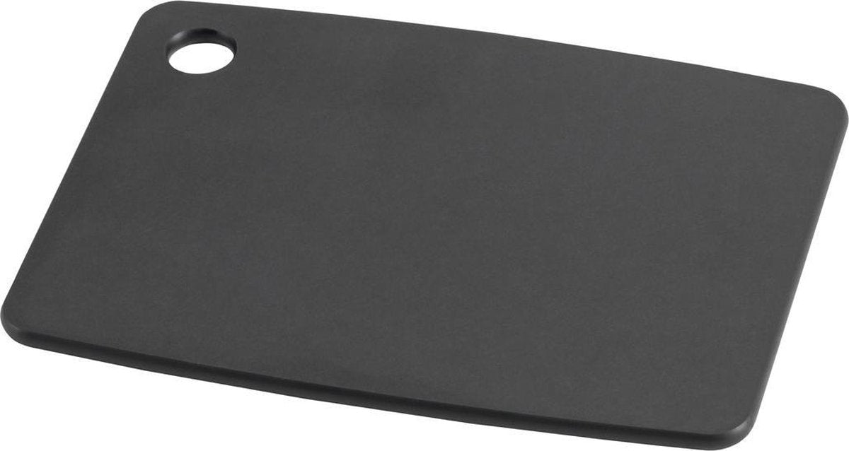 Tabla de cortar culinaria básica - 15x20cm - negra - madera reciclada