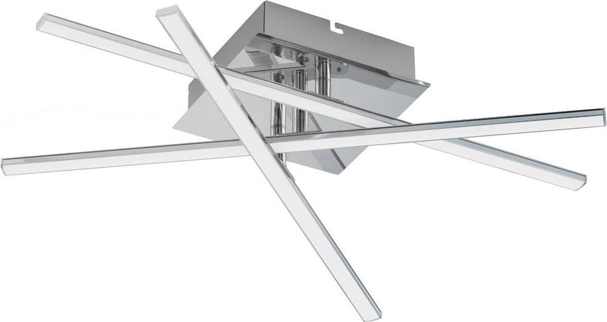 Eglo lasana 1 - wand plafondlamp - 1 lichts - chroom - wit
