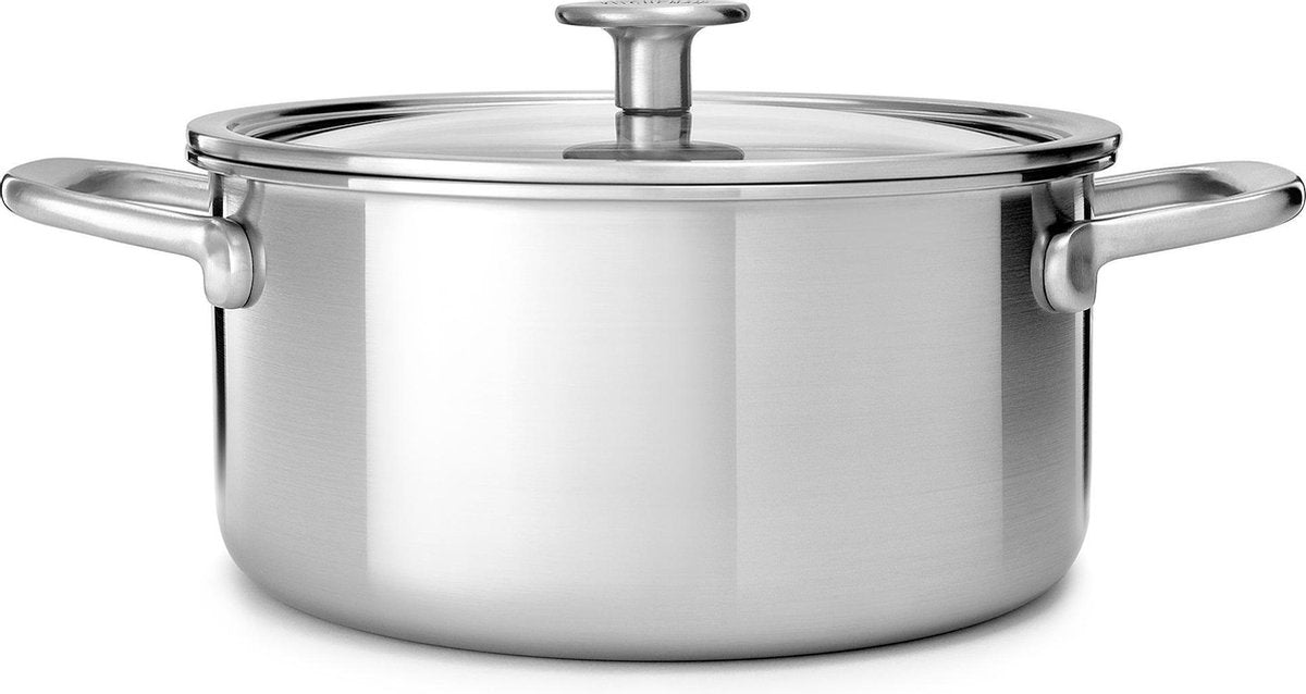 Pentola multistrato Kitchenaid in acciaio inox - ø24 cm - 4,9 l - induzione - senza pfas