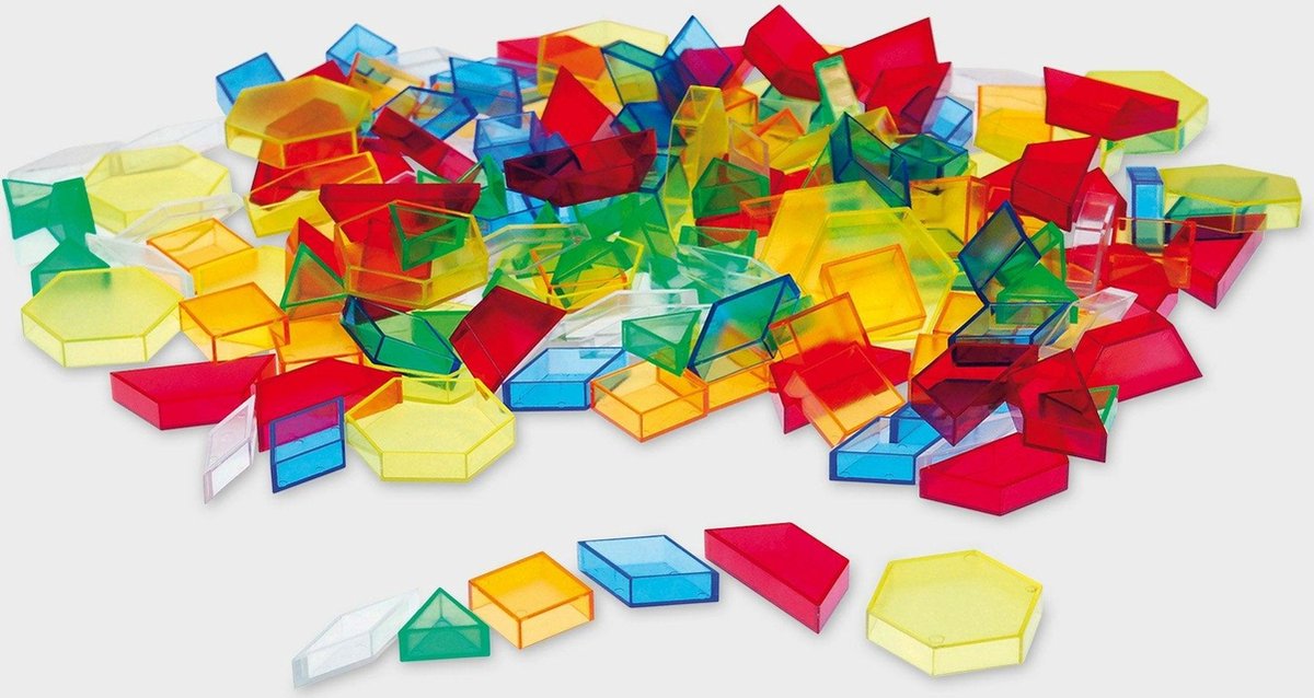 Blocchi geometrici cavi Ticketit - trasparenti