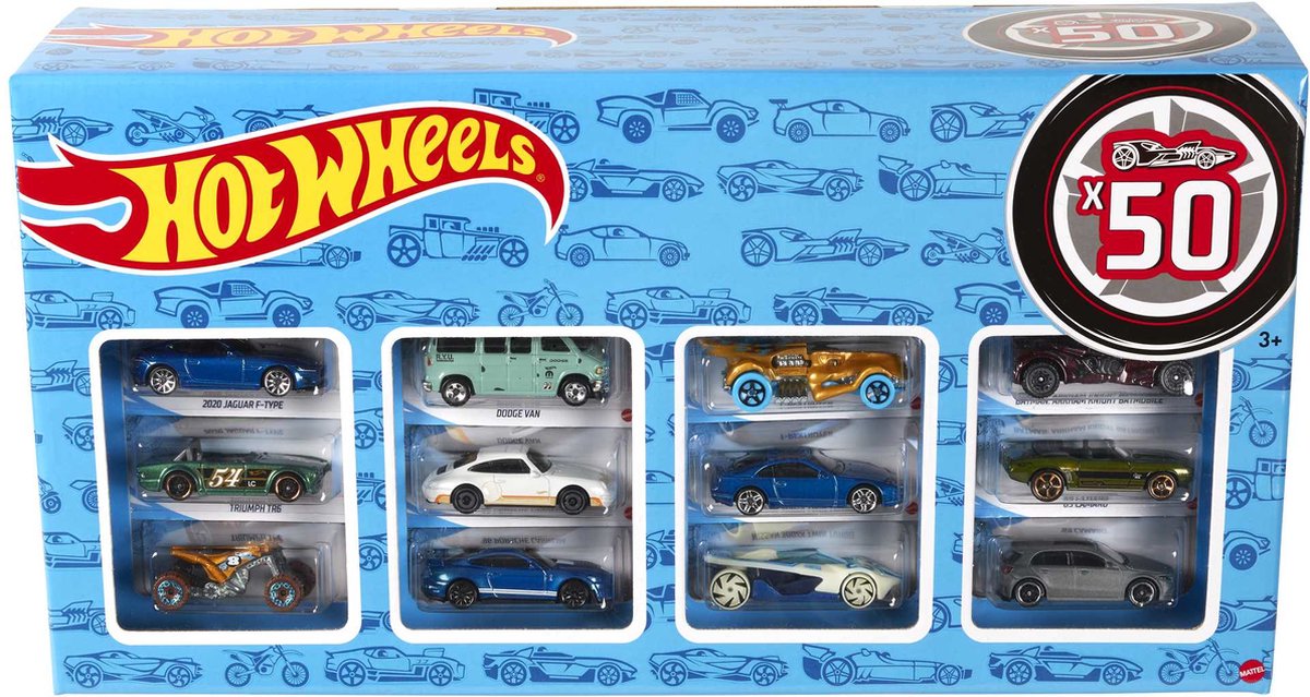 Set Mattel da 50 auto