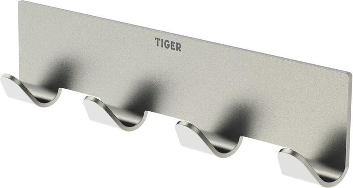 Tiger rack basic - gancho para toallas - acero inoxidable cepillado