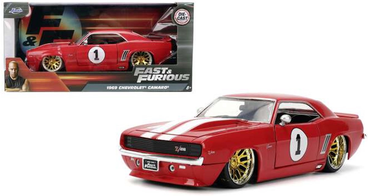 Jada toys - fast furious 1969 chevrolet camaro 1:24 - 9336151314r00