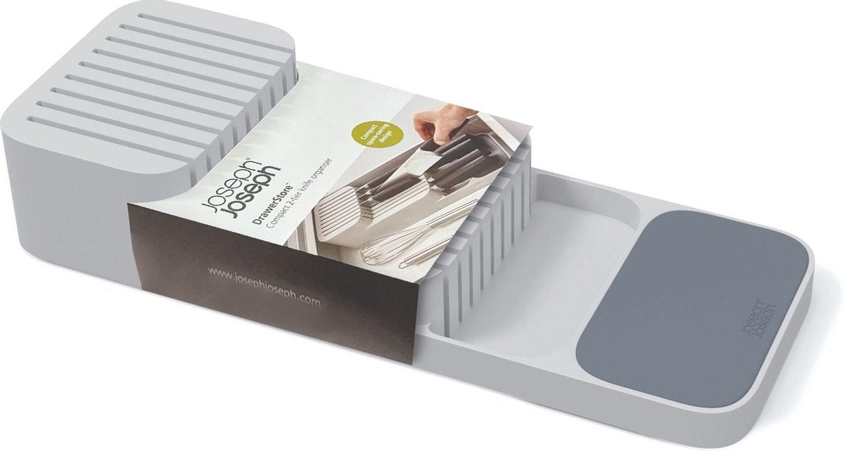 Organizer per coltelli Joseph Joseph - 39,8x14,3x7,5 cm - grigio