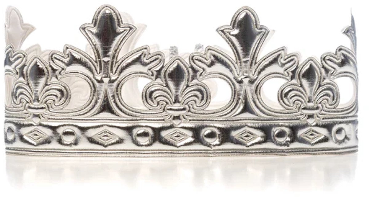 Piccole avventure - corona del principe d'argento - morbida corona per bambini