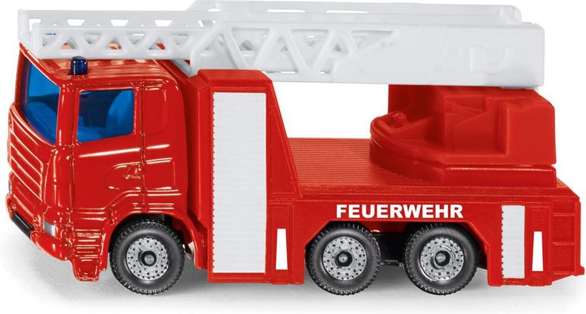 Siku scania r380 pompiers autoscala 8,4 cm acciaio rosso (1014)