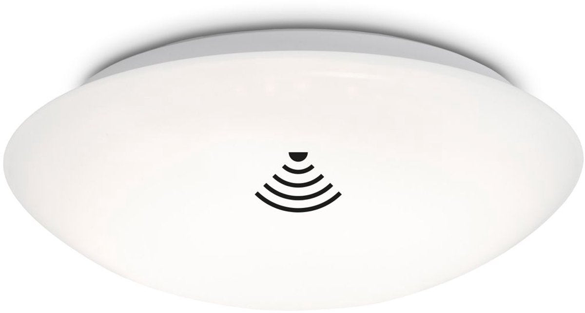 B.k.licht briloner elipso - led plafonniére - met bewegingsmelder - badkamerverlichting - plafondlamp met sensor - schemersensor - timer - ø27.8 cm