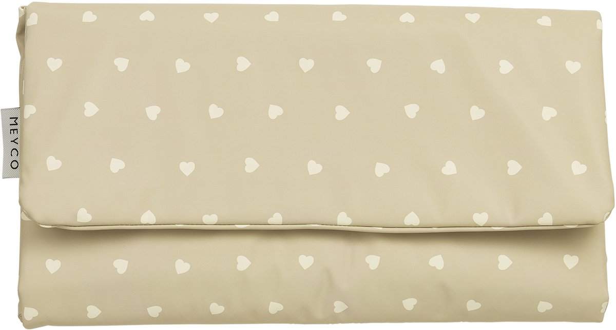 Meyco baby sweet heart verschoonmat - sand soft sand
