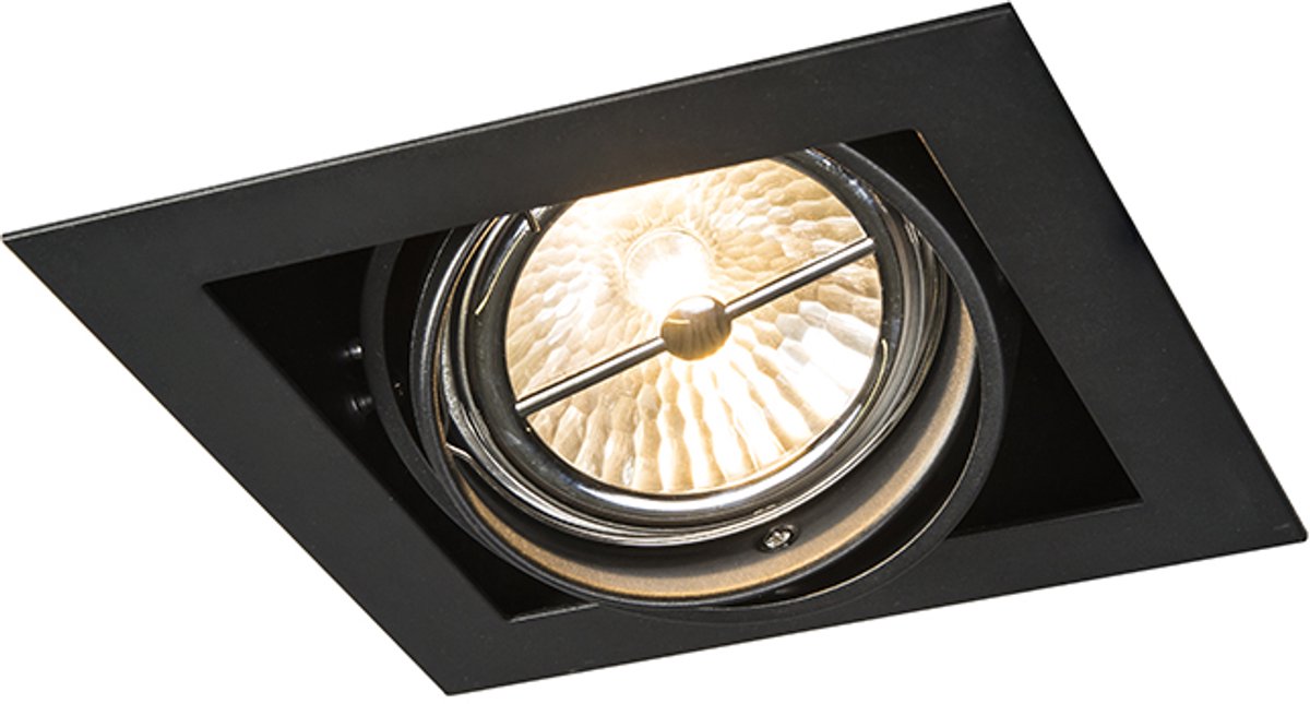 Foco empotrable Qazqa negro ar111 orientable - oneon