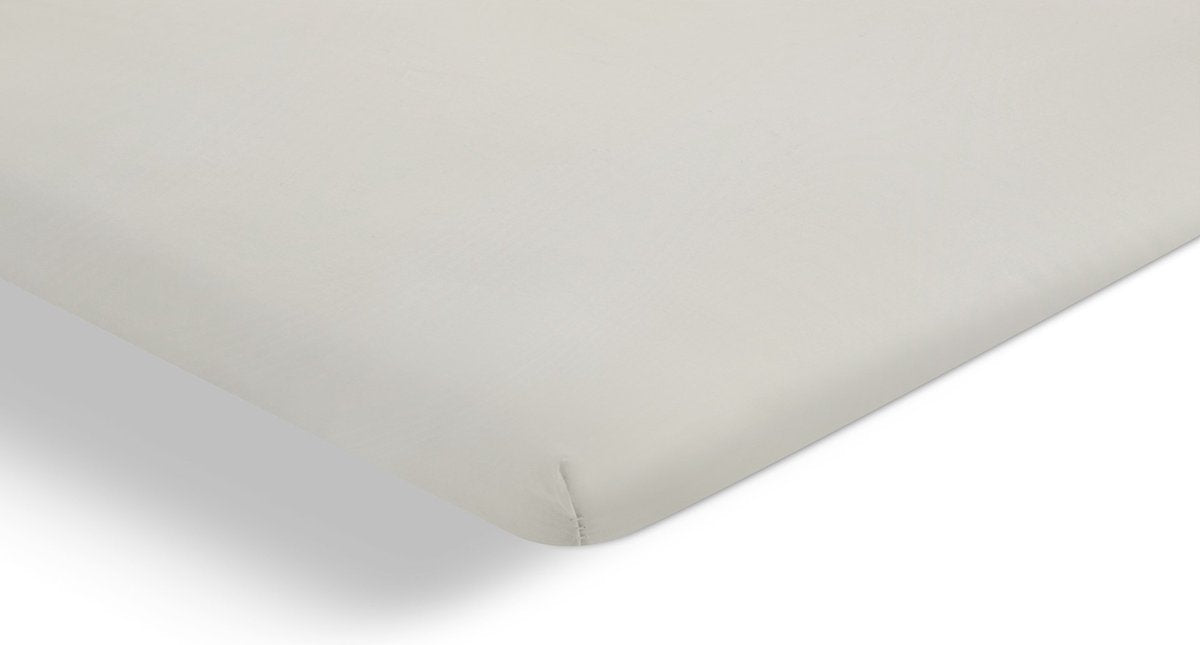 Cenicienta - fin de semana - sábana bajera ajustable con división - 180x210 cm - hasta 15 cm de altura del colchón - 100% algodón - marfil