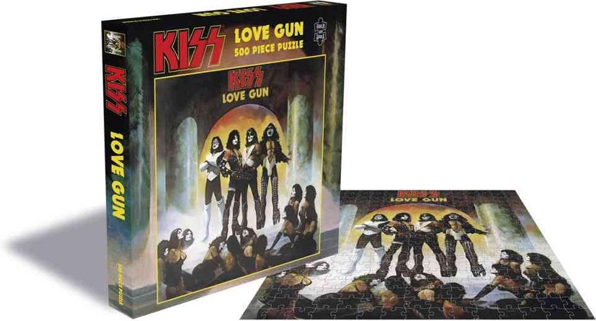 Plastic head kiss - love gun - puzzel - 500 puzzelstukjes