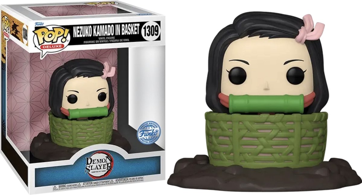 Funko pop! demon slayer - nezuko in basket deluxe - special edition exclusive