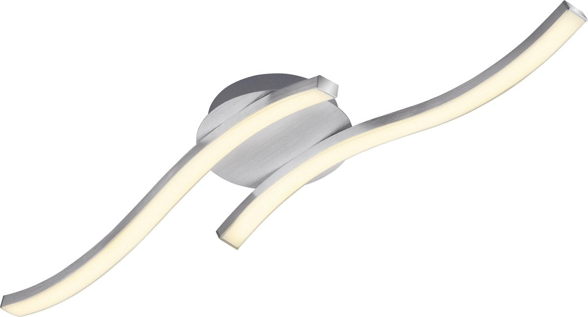 Briloner go - plafoniera - plafoniera con 2 luci - 2x 6w - luce bianca calda - 55,4 cm - color alluminio