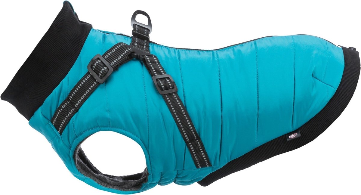 Trixie abrigo para perros pontis con arnés aqua