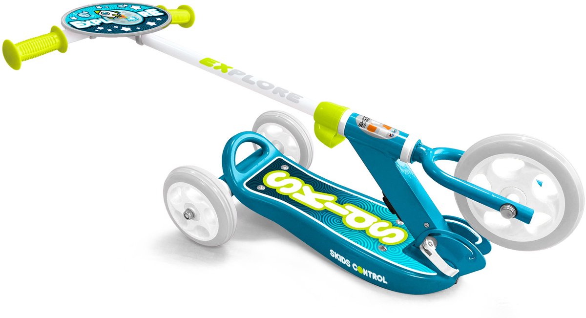 Timbro controllo pattini pieghevole scooter a tre ruote