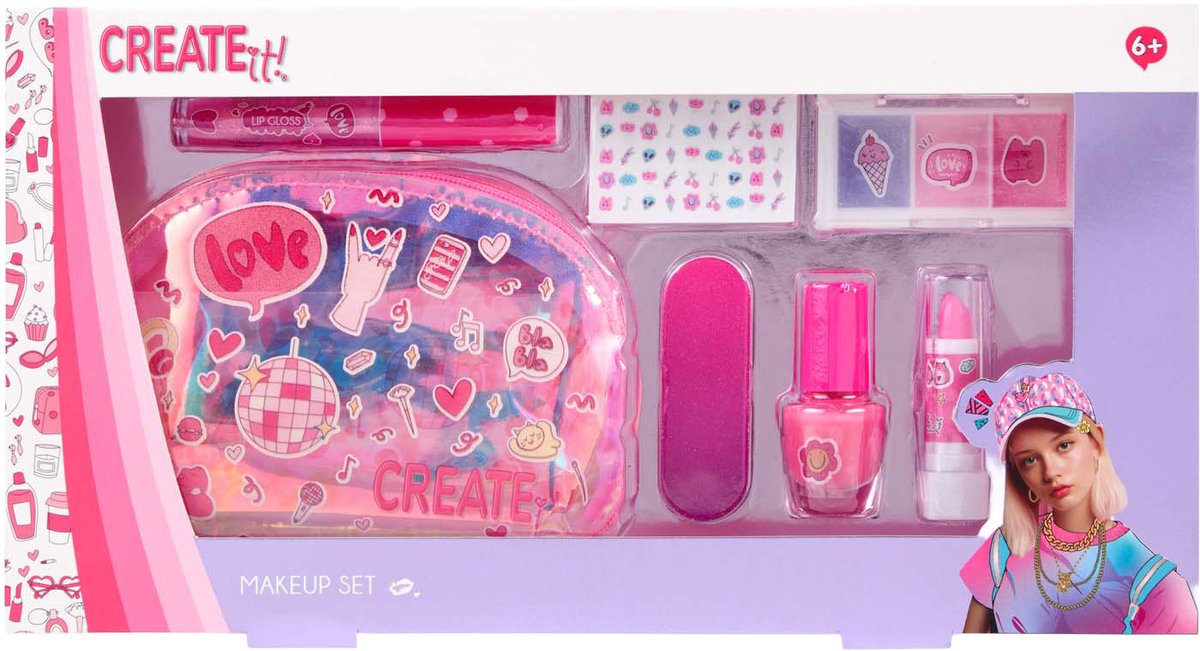 Canenco crealo! set regalo trucco con borsa
