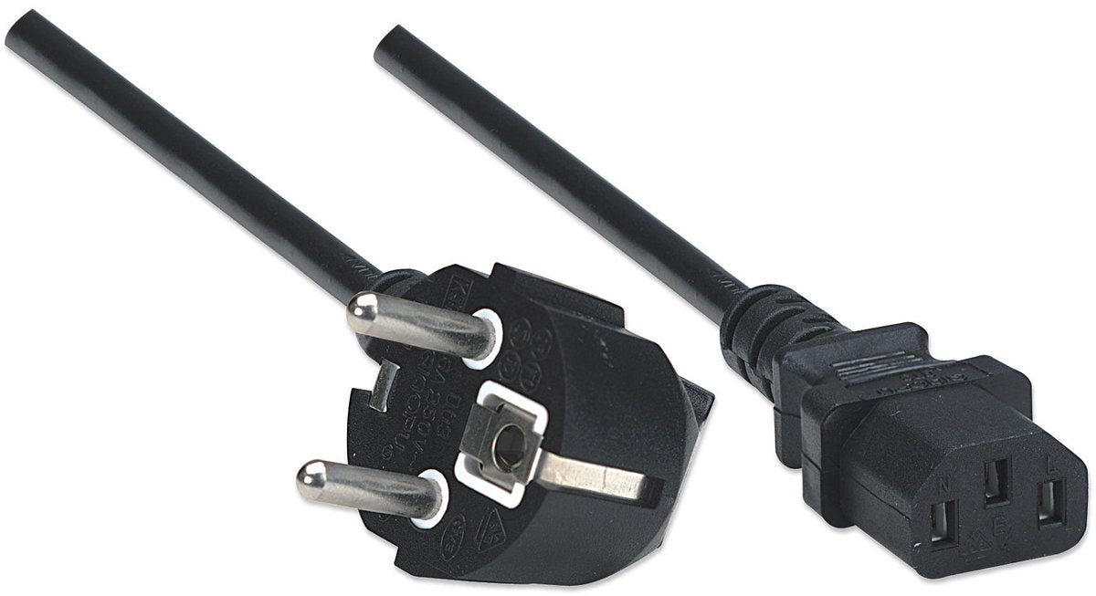 Manhattan 300148 cable eléctrico negro 1,8 m enchufe tipo e c13