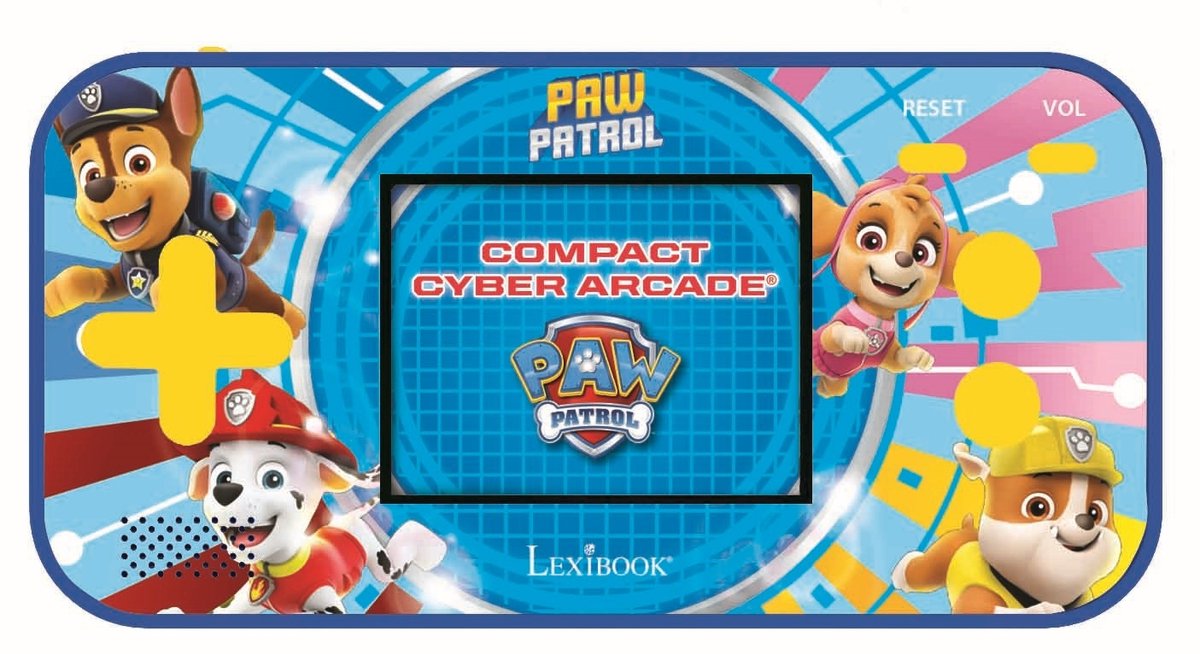 Lexibook console portable compact cyber arcade® pat patrouille - écran 2.5'' 150 jeux dont 10 pat patrouille