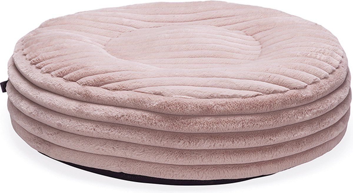 Progettato da lotte reza - cuscino per cani - rotondo - rosa - 80x80x20 cm