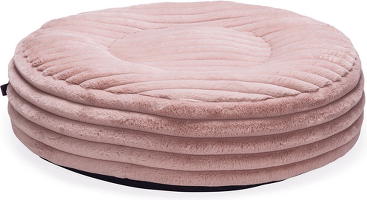 Designed by lotte reza - cuscino per cani - rotondo - rosa - 65x65x16 cm