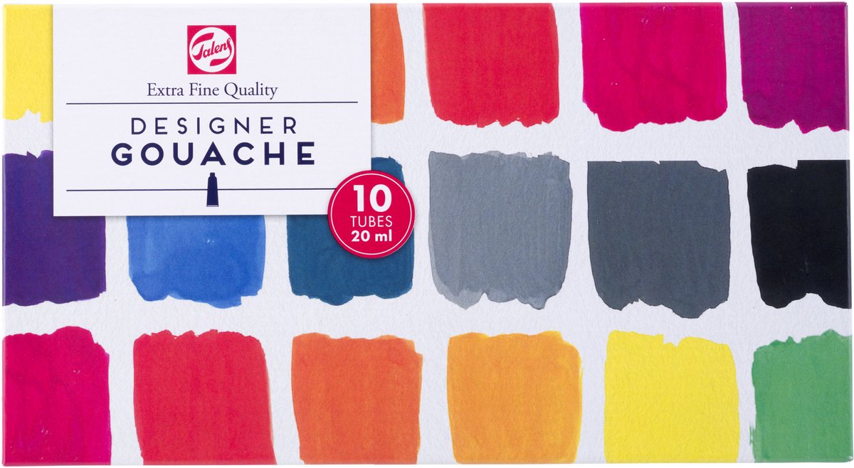 Talens • gouache extra fine set base 10 tubi x 20 ml