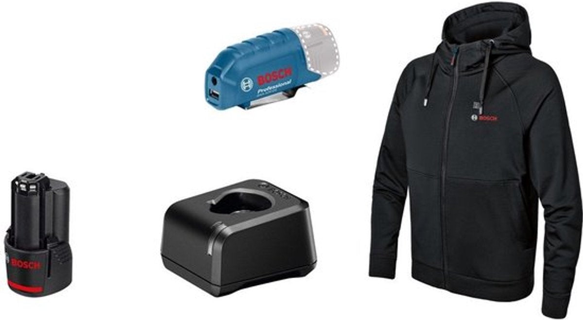 Bosch ghh 12+18v xa xl kit sudadera con capucha calefactable en caja - 06188000ge