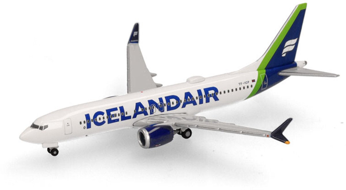 Herpa boeing 737 max 8 icelandair green tail landmannalaugar