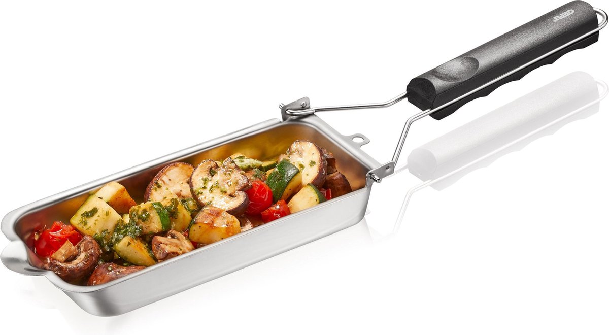 Sartén para barbacoa Gefu - sartén para barbacoa de acero inoxidable