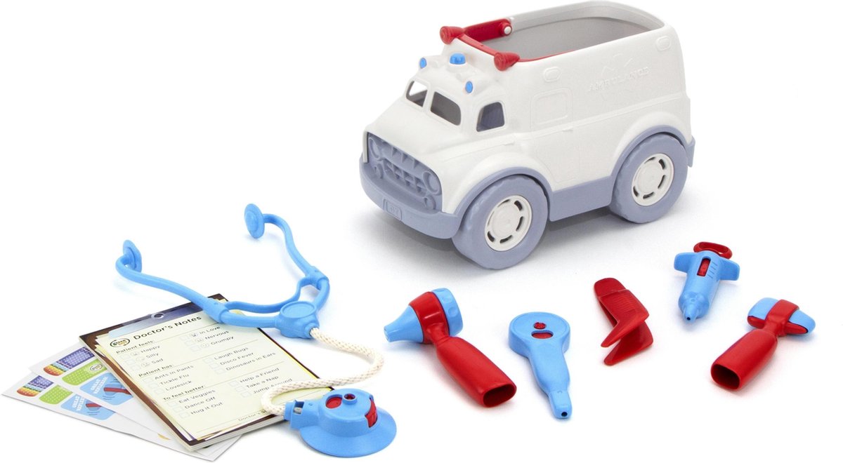Bigjigs set da gioco medico ambulanza giocattolo - giocattoli verdi