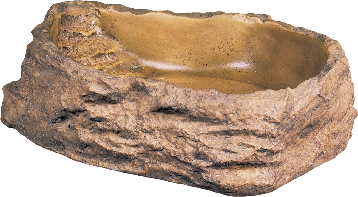 Exo terra - ciotola per l'acqua - piatto per l'acqua - marrone - l