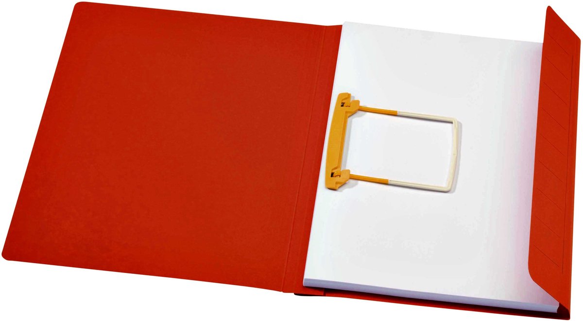 Cartella con clip Jalema secolor per formato A4 (31 x 25 23 cm) rossa: scatola esterna da 50 pezzi