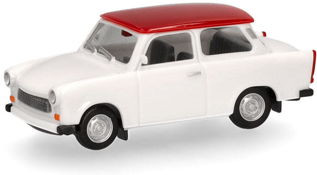 Limousine Herpa Trabant 601, bianca (tetto rosso)