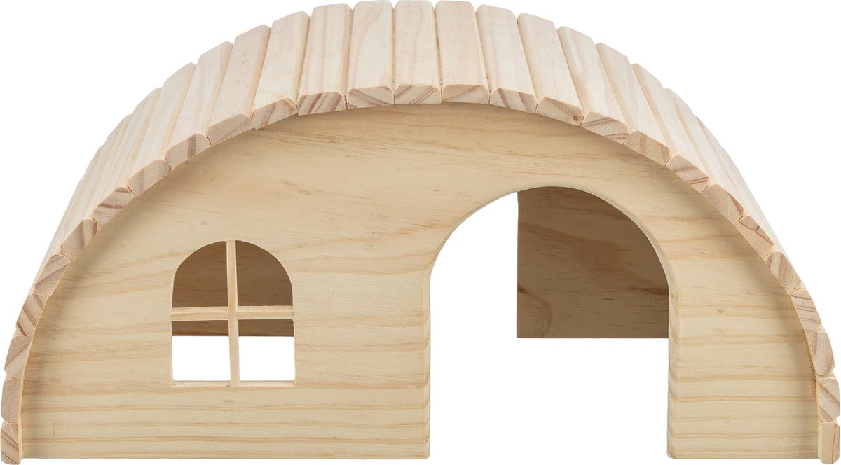 Trixie - huis dwergkonijn - hout - spijkervrij - 42x25x20 cm