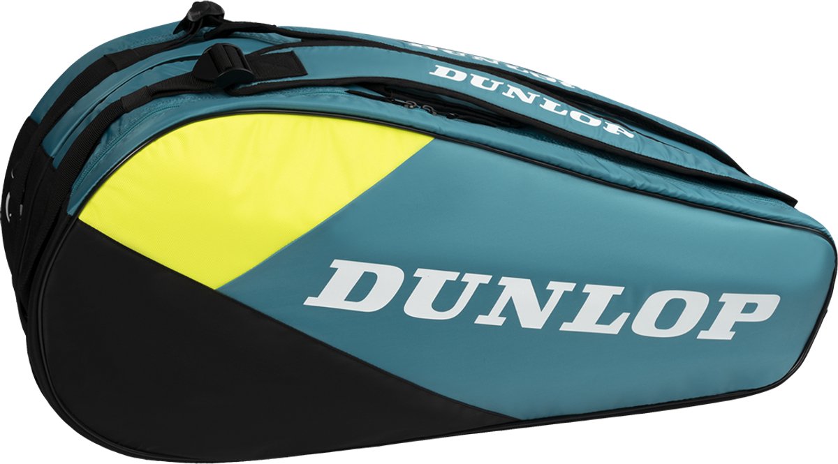 Dunlop - sx club - 10rkt - borsa da tennis - acciaio nero giallo