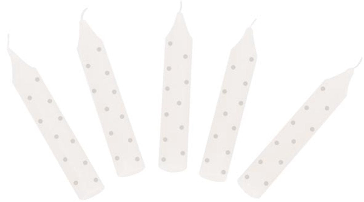 Velas de cumpleaños de Goki con puntos grises, 10º.