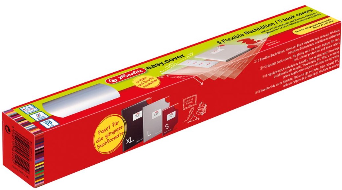 Libreria Herlitz 5 pezzi incl. etichette adesive protettive 540*335 faltschachtel