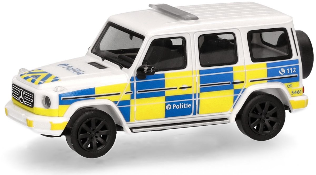 Herpa mercedes benz g (w463) polizia belgio (b)