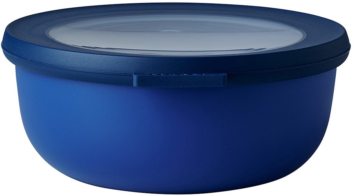 Mepal - recipiente para alimentos circular multitazón - 750 ml - redondo - azul intenso