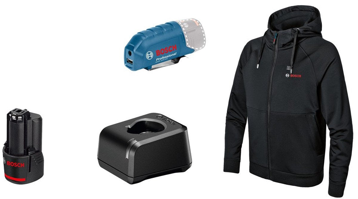 Bosch ghh 12+18v xa l kit sudadera con capucha calefactable en caja - 06188000gd