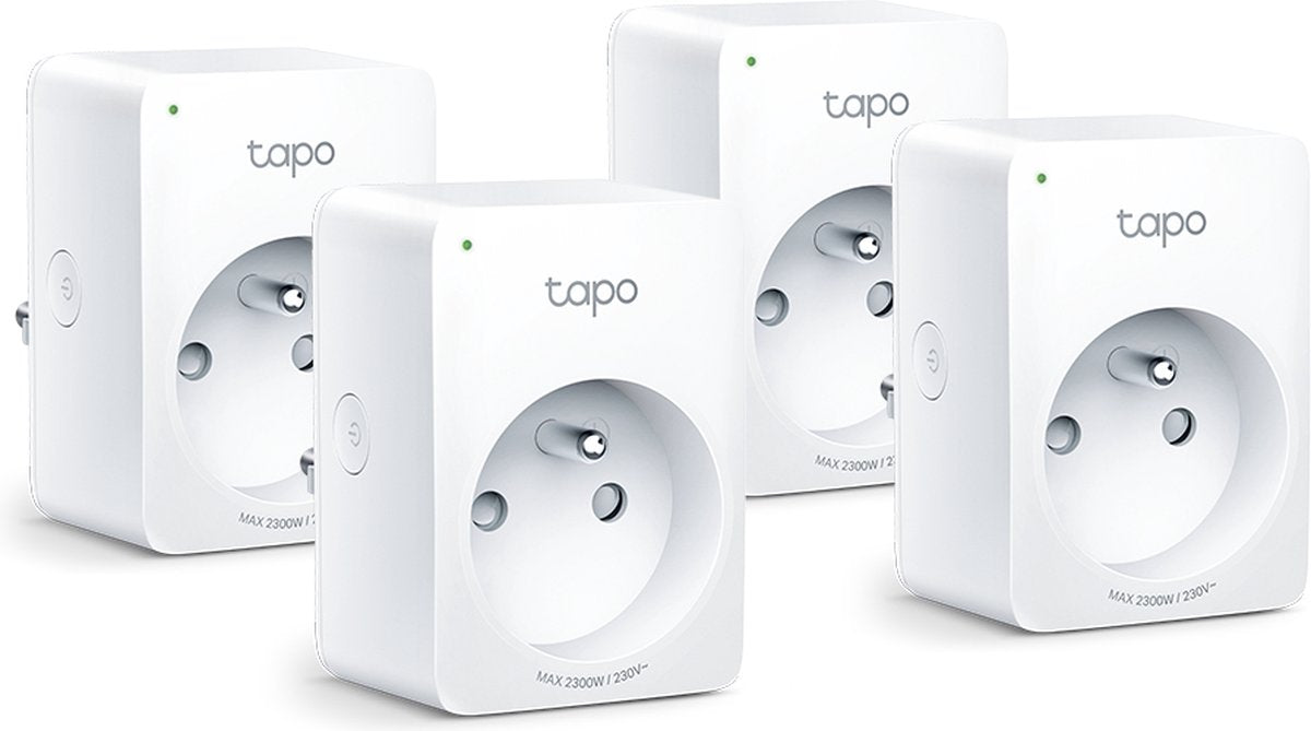 Tp-link tapo p110 - enchufe inteligente - enchufe inteligente - 4 piezas - monitoreo de energía - be fr
