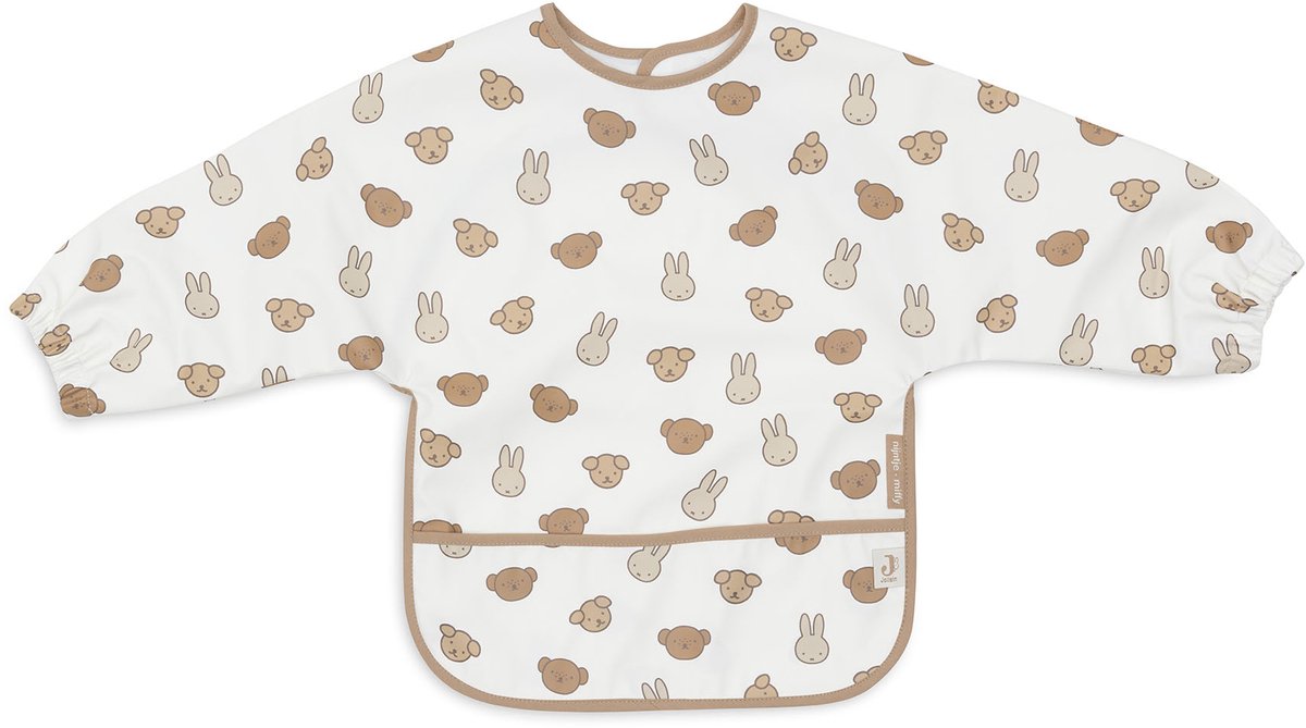 Baberos Jollein impermeables con funda - 1 pieza - 75 cm - miffy y sus amigos