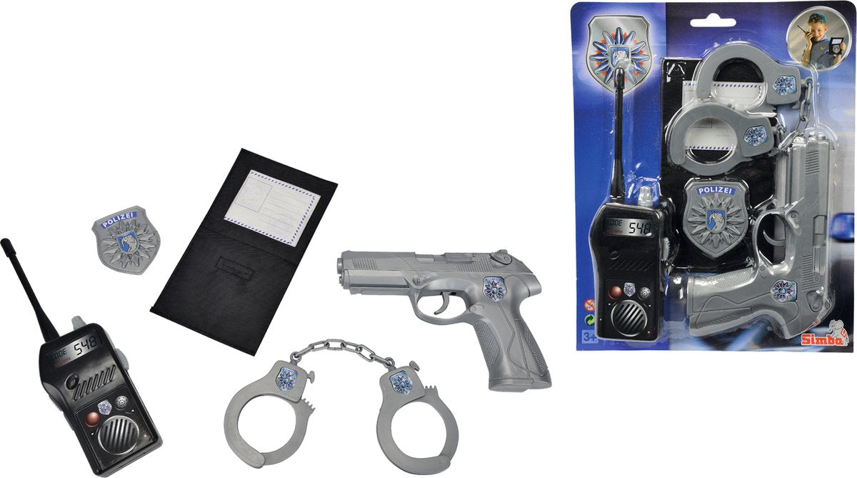 Simba - accessori per il set del costume della polizia - manette e giocattoli
