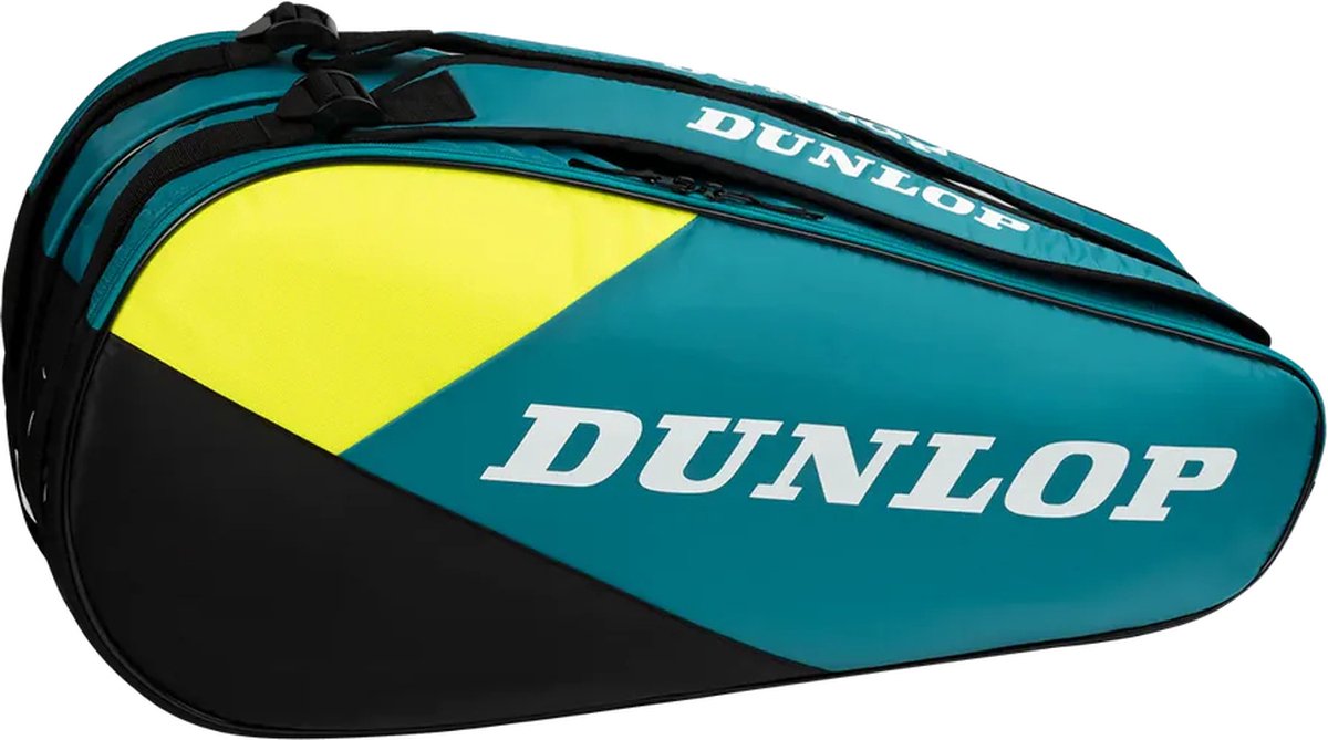 Dunlop - sx club - 6rkt - borsa da tennis - acciaio nero giallo