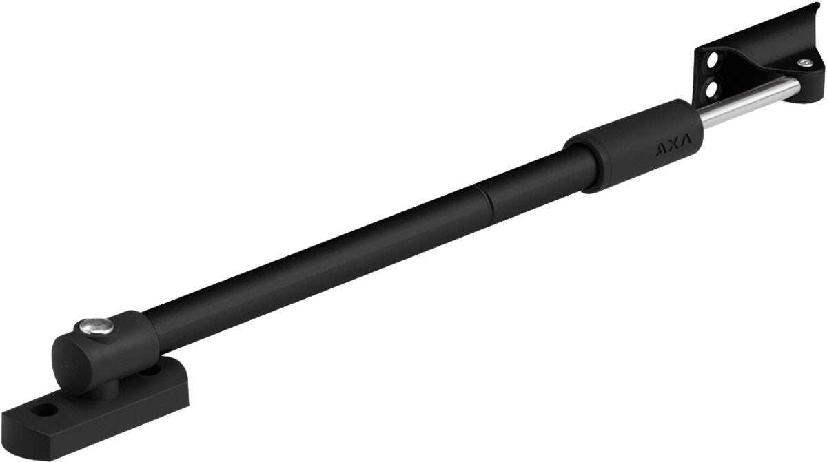 Ferma finestra telescopico Axa - 35ex - supporto per apertura finestra - acciaio plastica - posizioni continue - nero