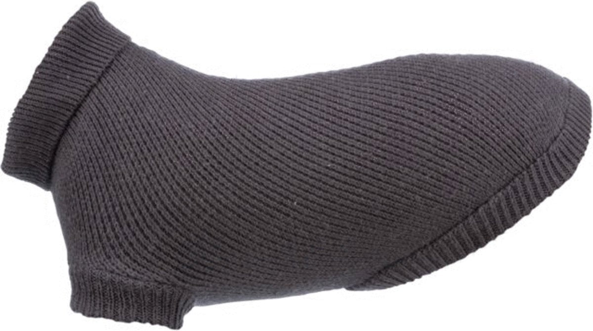 Trixie suéter para perros - antracita slim-fit 70cm - algodón, lana, poliamida, con cuello